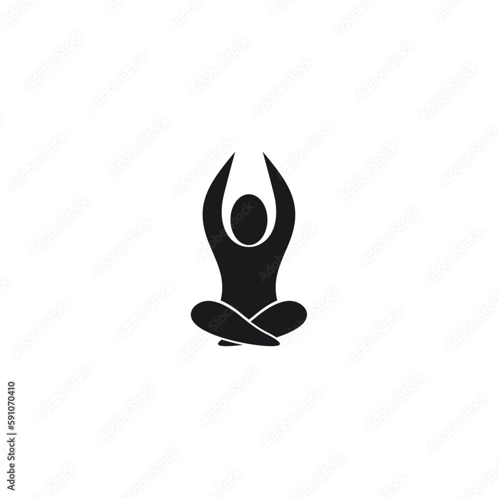 best yoga silhouette design vector best yoga silhouette design vector