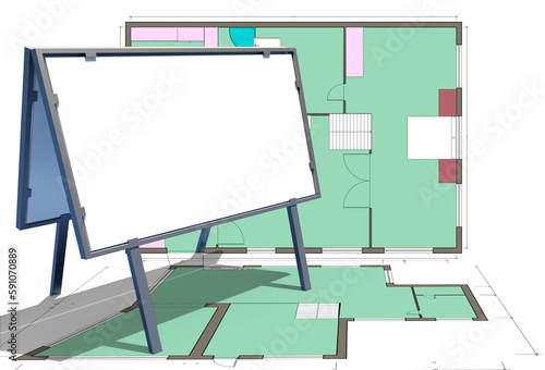 Architectural plan. Templat...
