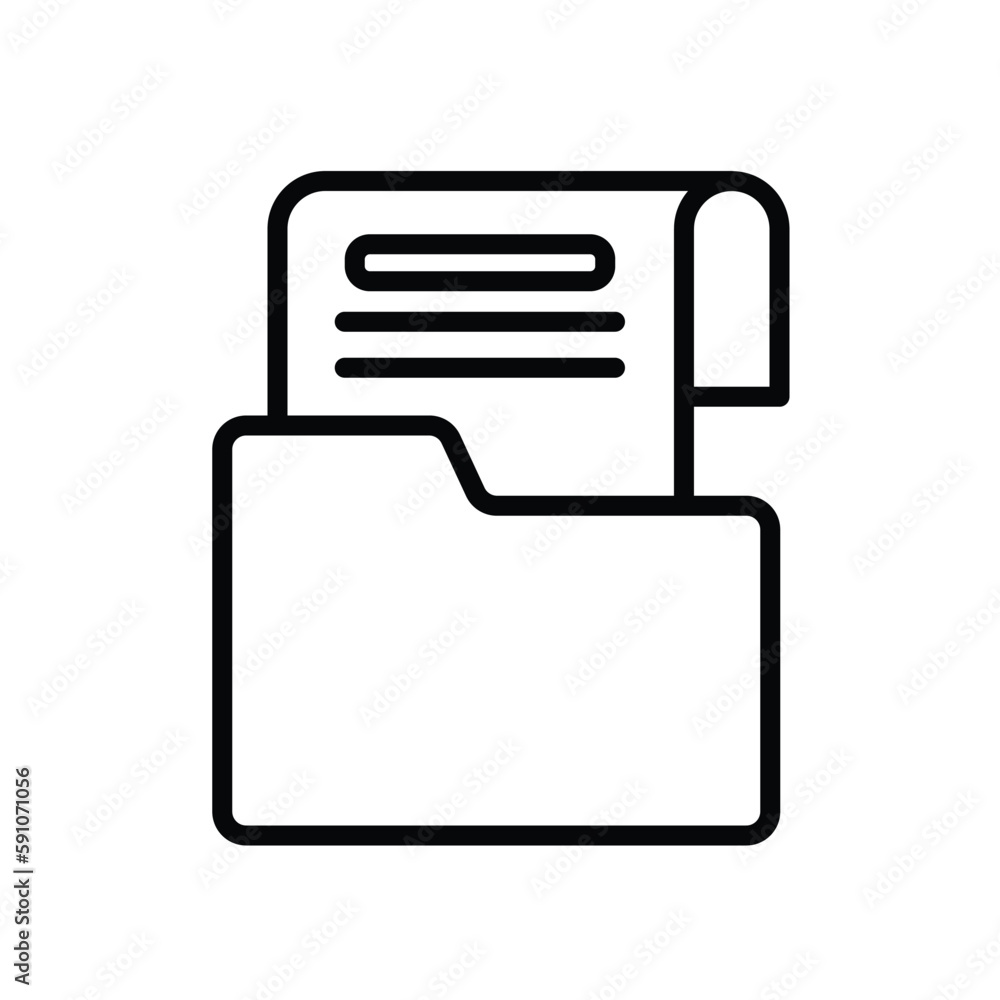 folder simple line icon design folder simple line icon design