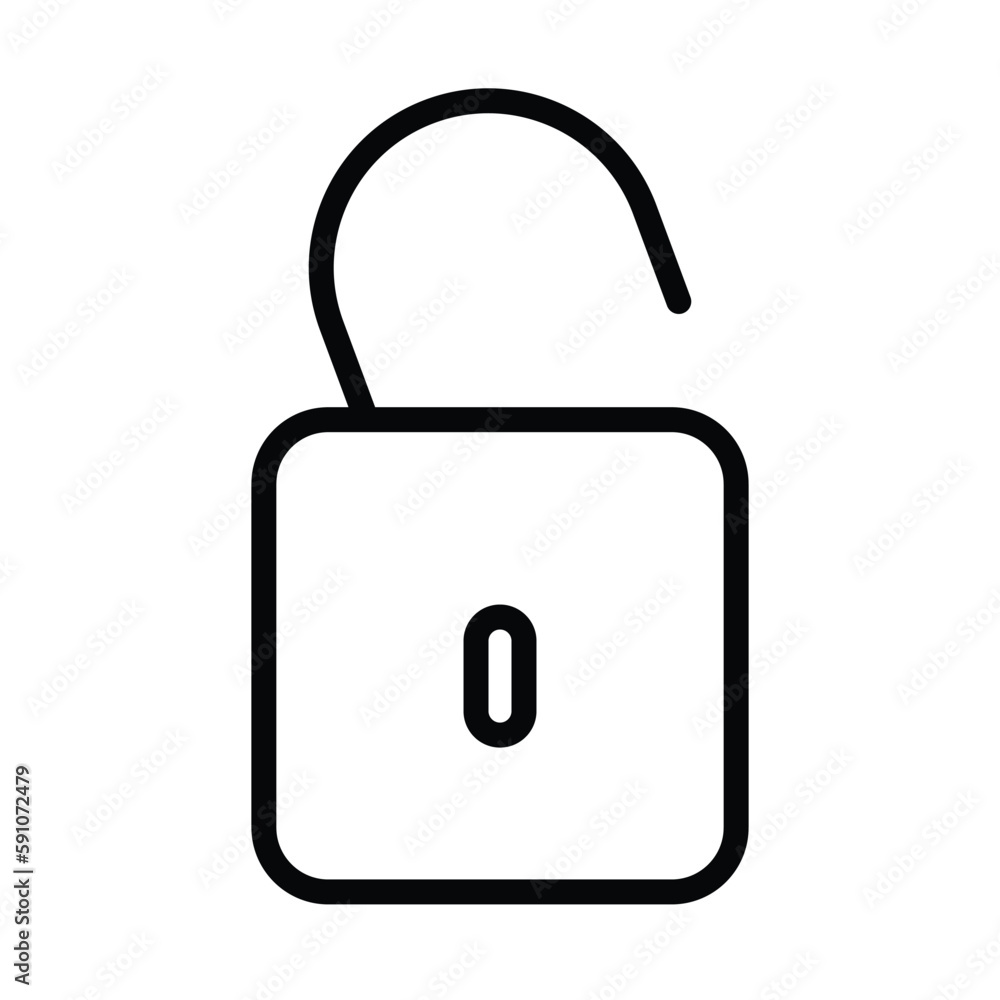 lock icon vector design, padlock line icon lock icon vector design, padlock line icon