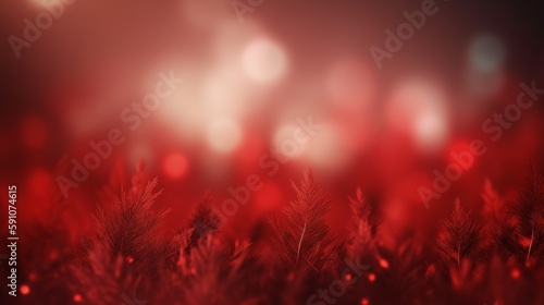 Christmas and Happy New Year Background red  Generative ai