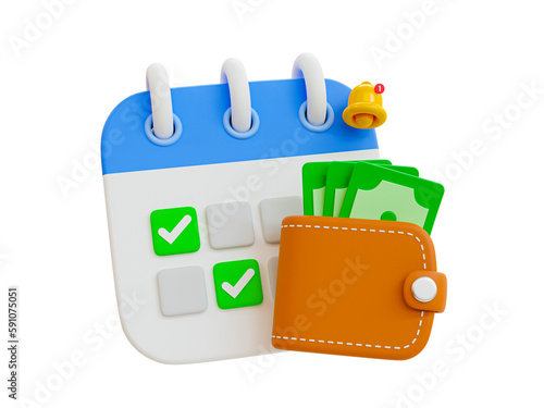 Fotografie 3d minimal payday concept