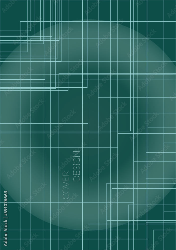 Obraz premium Minimal Minimal Geometric Vector Poster Design with Lines and Gradient Colorful Circles. Collection of Abstract Backgrounds for Covers, Flyers, Templates, Booklets, Cards, Brochures, Branding, etc.