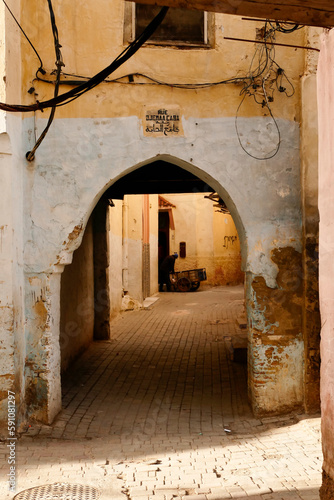 Meknes, the Medina, the ancient heart of the imperial city, a Unesco heritage site. Morocco © anghifoto