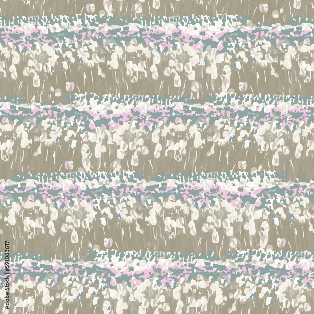 seamless mixed abstract Wildflower tulips pattern background