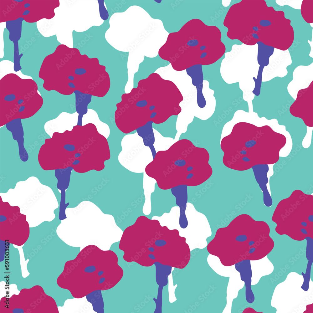 seamless mixed twotone abstract hand draw pattern background