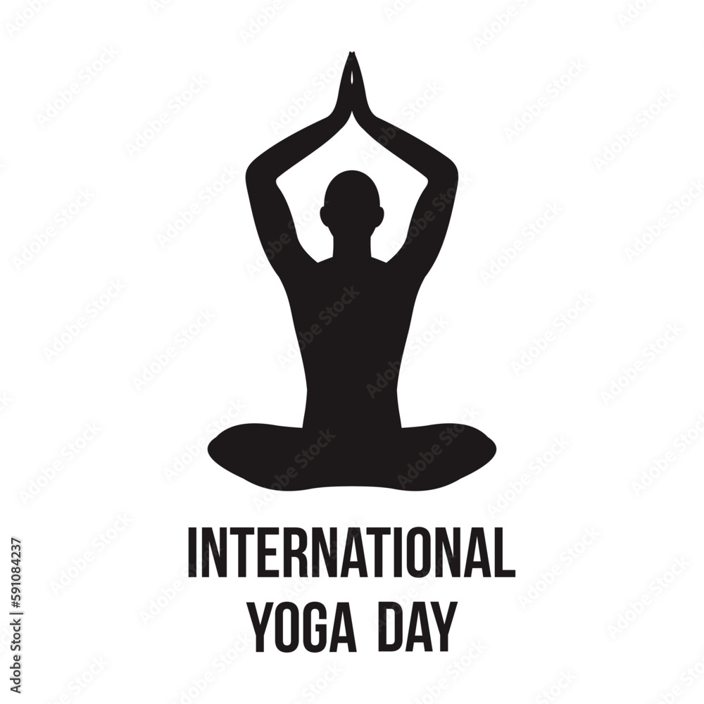 International Yoga Day June 21st celebrations of world yoga day vector design International Yoga Day June 21st celebrations of world yoga day vector design