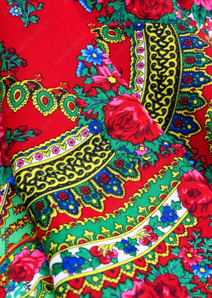 Fototapeta premium close-up traditional Turkish style fabric pattern