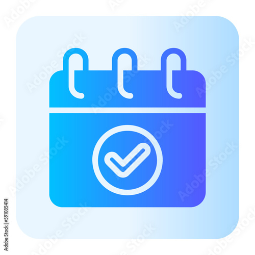 calendar gradient icon