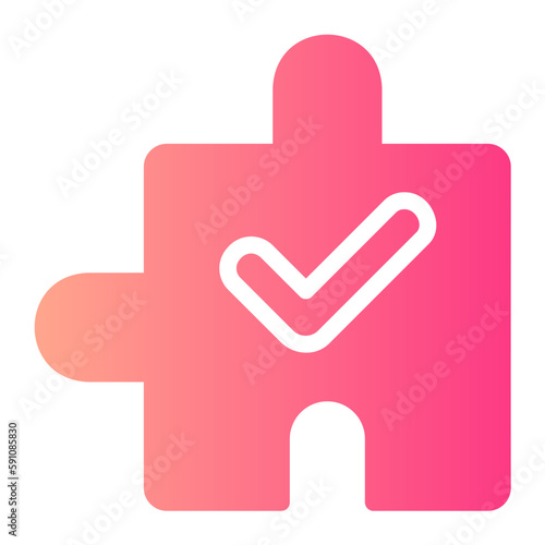 puzzle piece gradient icon