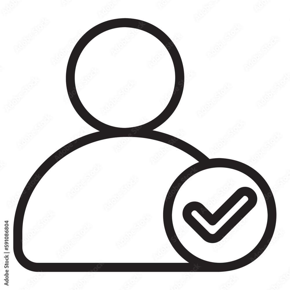 verified user line icon verified user line icon