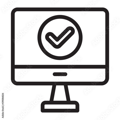 computer line icon