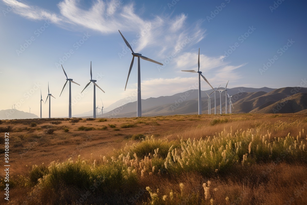 Obraz premium some ways to integrate renewable energy into urban ideas, generative artificial intelligence 