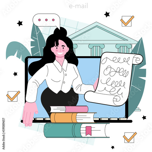 Philologist online service or platform. Scientific study of language