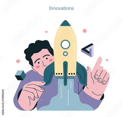 Technological innovations. Digital progress, robotics and engineering