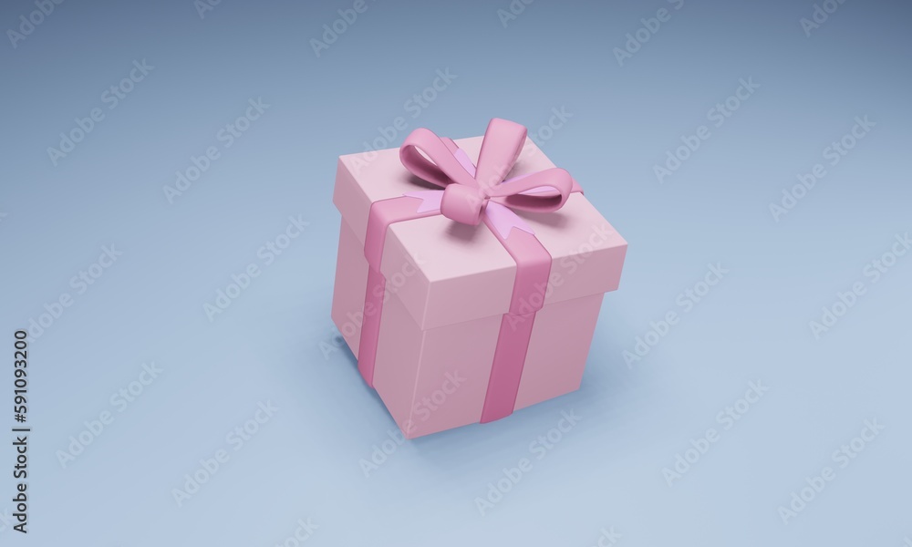 pink gift box with ribbon pink gift box with ribbon