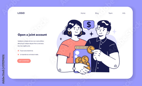 Open a joint account to plan a family budget. Household spendings