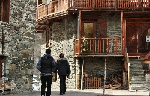 Village de montagne en France