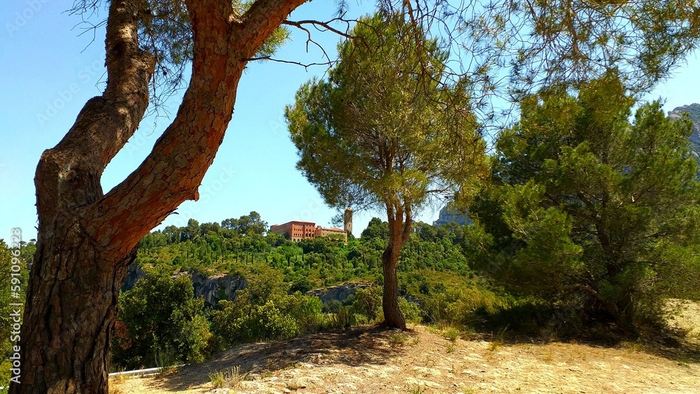 Obraz premium Paisaje de monasterio 