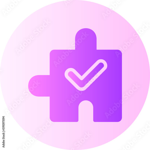 puzzle piece gradient icon
