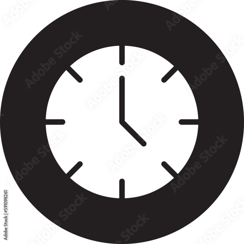 clock glyph icon