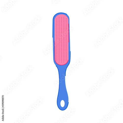 foot callus remover cartoon vector illustration