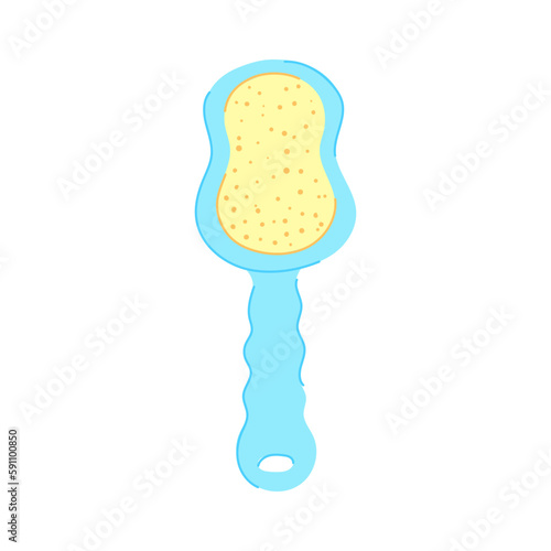 pedicure callus remover cartoon vector illustration