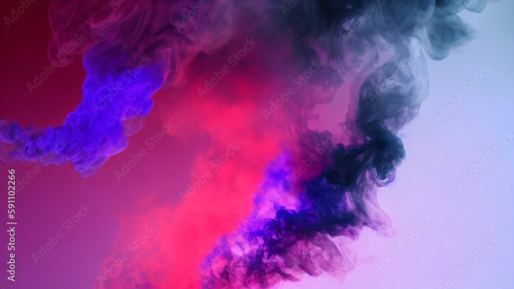 Illustration of an abstract colorful smoke background wallpaper