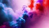 Illustration of an abstract colorful smoke background wallpaper