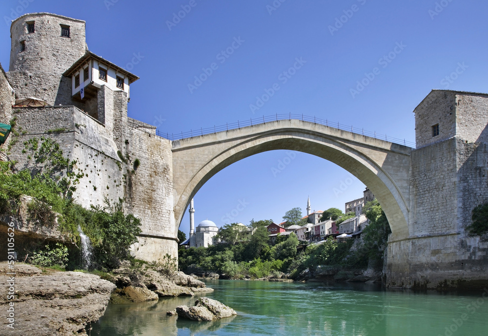 Old bridge in Mostar. Bosnia and Herzegovina