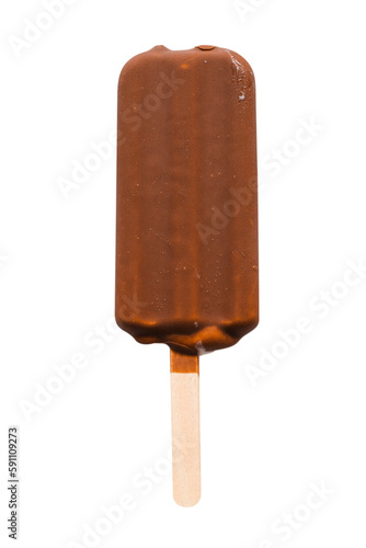 Png chocolate ice cream sticker, food photography, transparent background