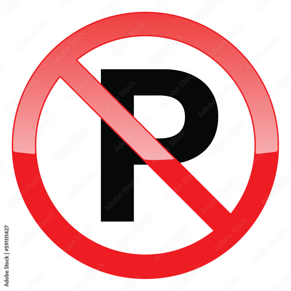 traffic parking ban sign Stock Vector Adobe Stock
