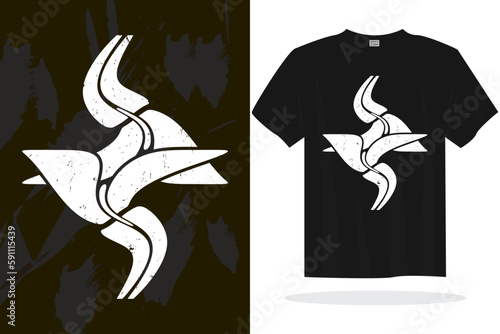 Modern t shirt design vector template with random graphics