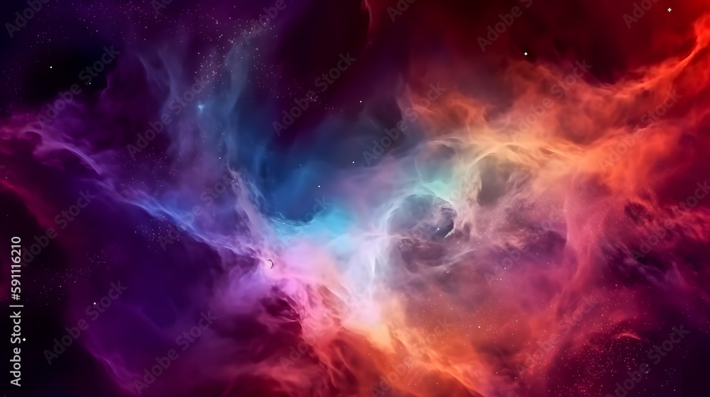 Colorful space galaxy cloud nebula, Supernova background wallpaper