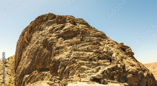 جبل النور في مكة المكرمة وجبل احد في المدينة المنورة وجبال الطائف
Jabal Al-Nour and Cave Hira in Makkah Al-Mukarramah, Mount Uhud in Al-Madinah Al-Munawwarah, and the Taif Mountains