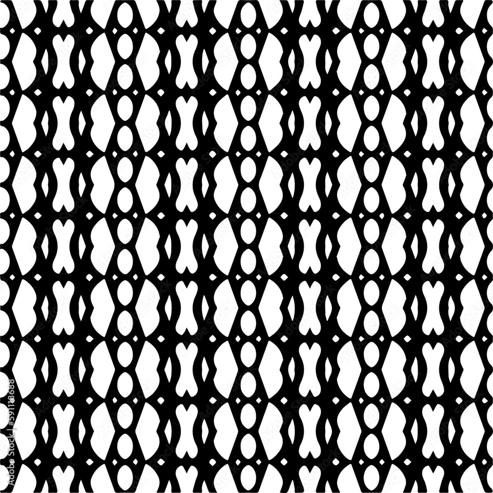 Naklejka premium Abstract background with repeat pattern . Black and white color. Unique geometric vector swatch. Perfect for site backdrop, wrapping paper, wallpaper, textile and surface design. 