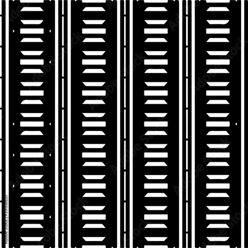 Abstract background with repeat pattern . Black and white color. Unique geometric vector swatch. Perfect for site backdrop  wrapping paper  wallpaper  textile and surface design. 