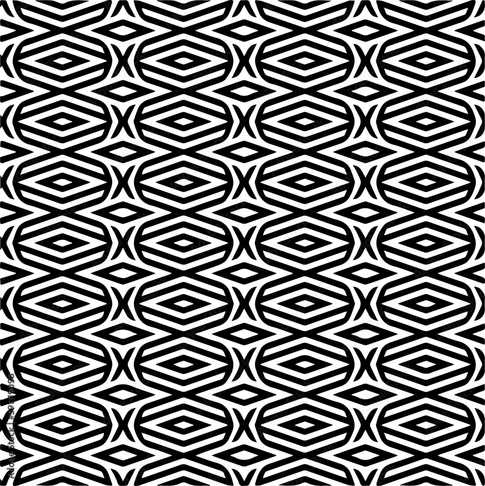 Abstract background with repeat pattern . black and white color. Unique geometric vector swatch. Perfect for site backdrop, wrapping paper, wallpaper, textile and surface design. 