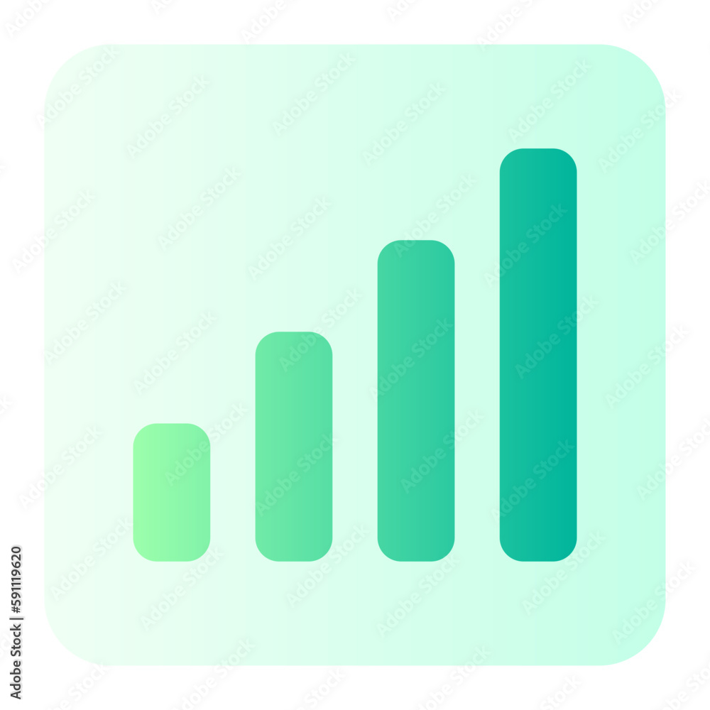 signal gradient icon signal gradient icon
