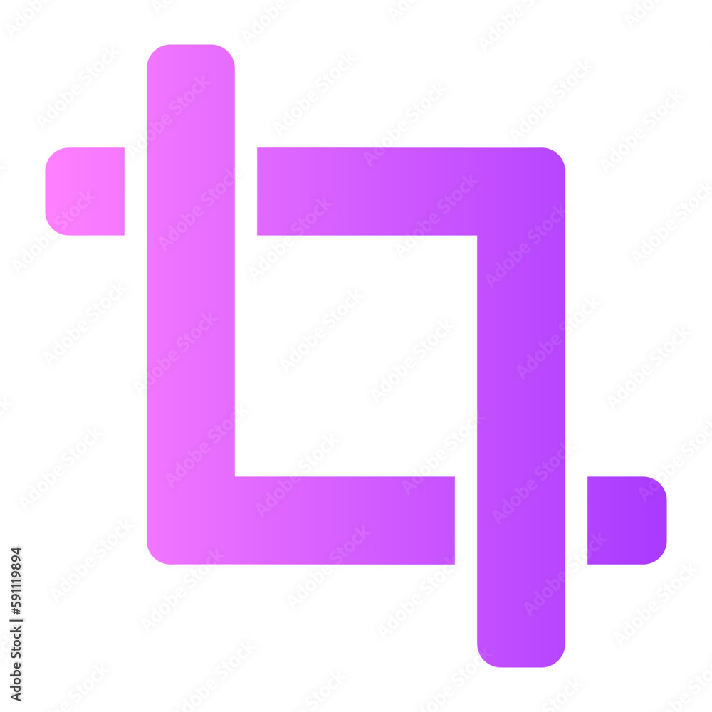crop gradient icon crop gradient icon