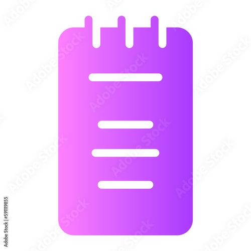 notepad gradient icon