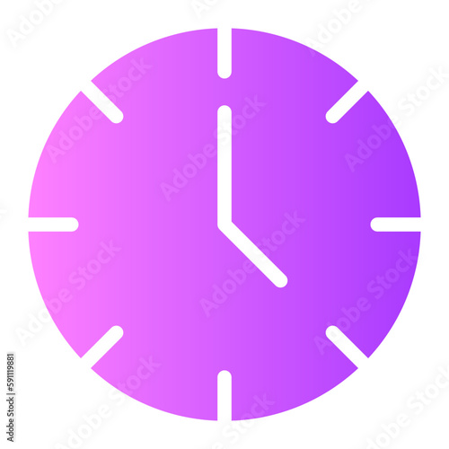 clock gradient icon