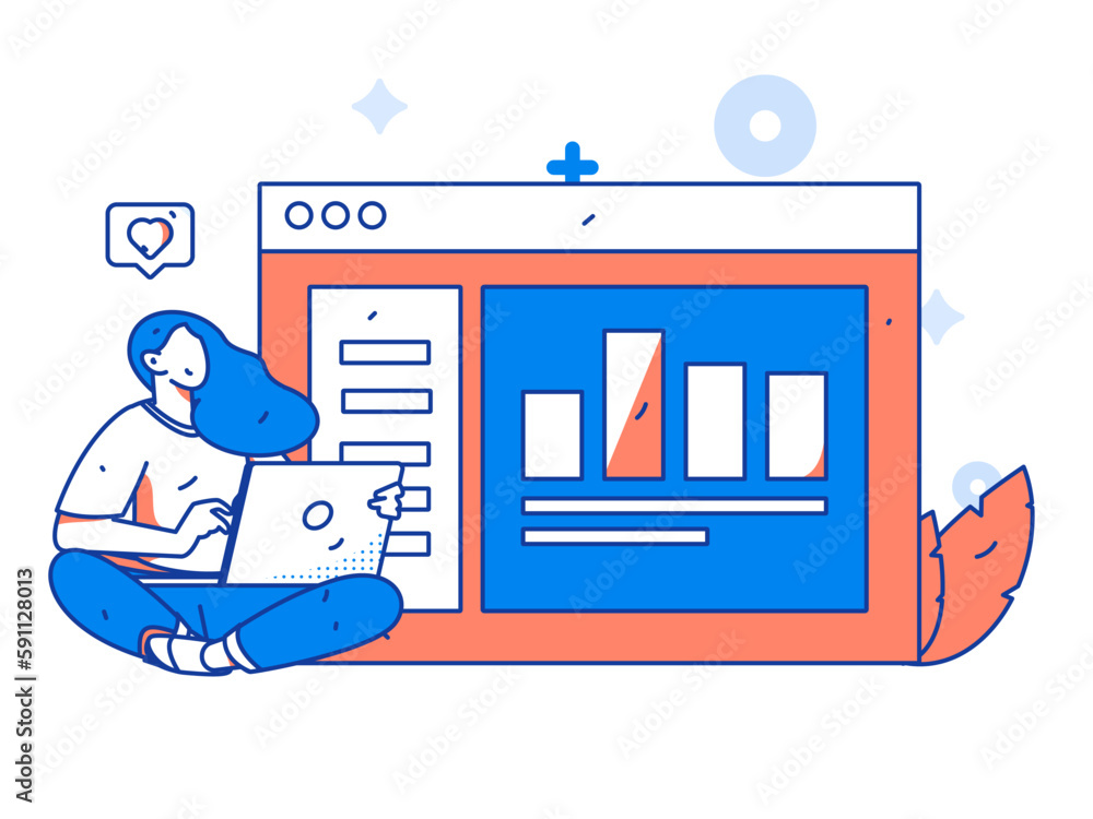 Business people working in flat vector concept operation hand drawn illustration
Business people working in flat vector concept operation hand drawn illustration
