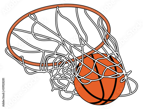 basketball hoop slam dunk