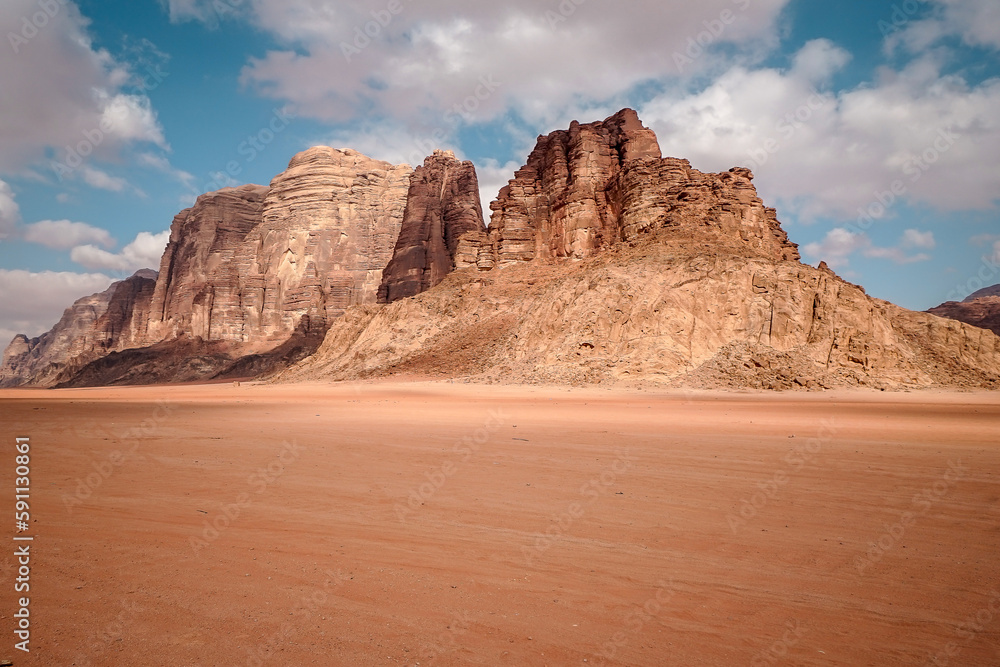 wadi rum rocks and sand