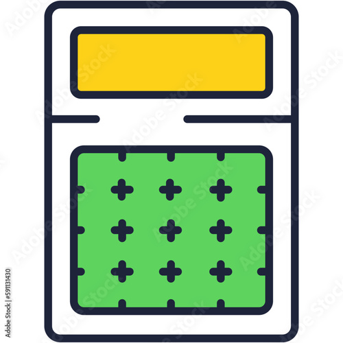 Web calculator vector icon settings for app