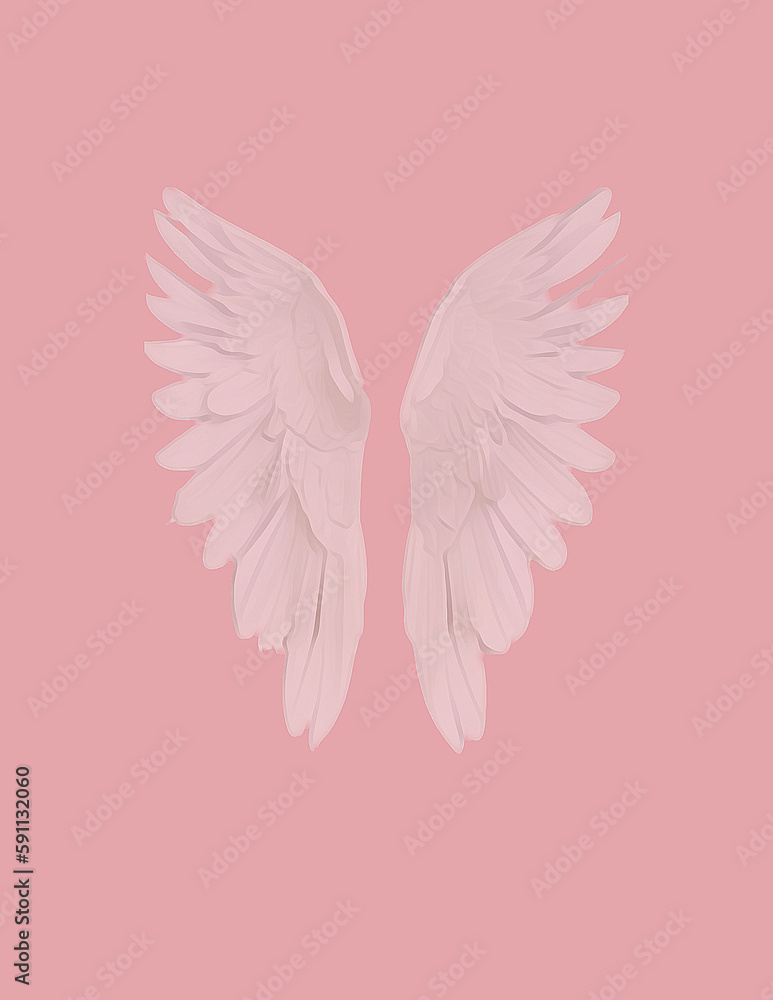 pink angel wings, generative ai, Angel wing Notebook Cover pink angel wings, generative ai, Angel wing Notebook Cover