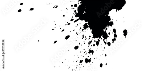 macchia nera, schizzo, vernice, tinteggiatura,
