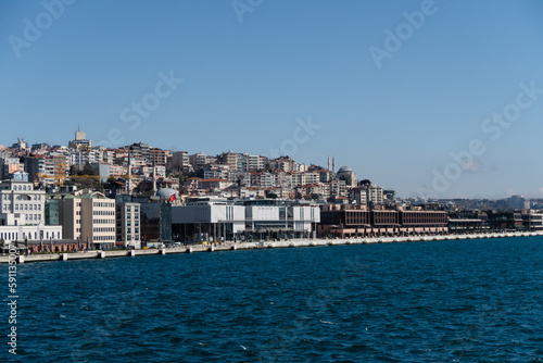 Bosphorus waterfront on a sunny day 