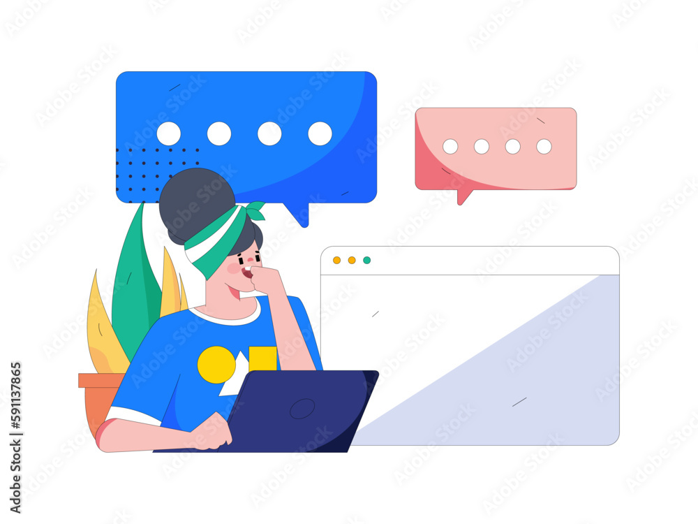 Business people working in flat vector concept operation hand drawn illustration
Business people working in flat vector concept operation hand drawn illustration